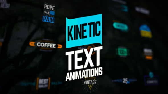 Kinetic Text Animations - VideoHive 19884934