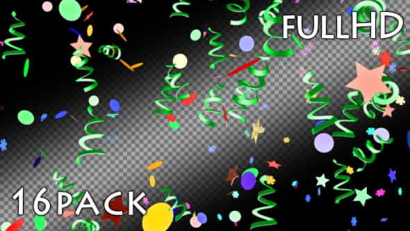 Confetti Show (16-Pack) - VideoHive 6977651