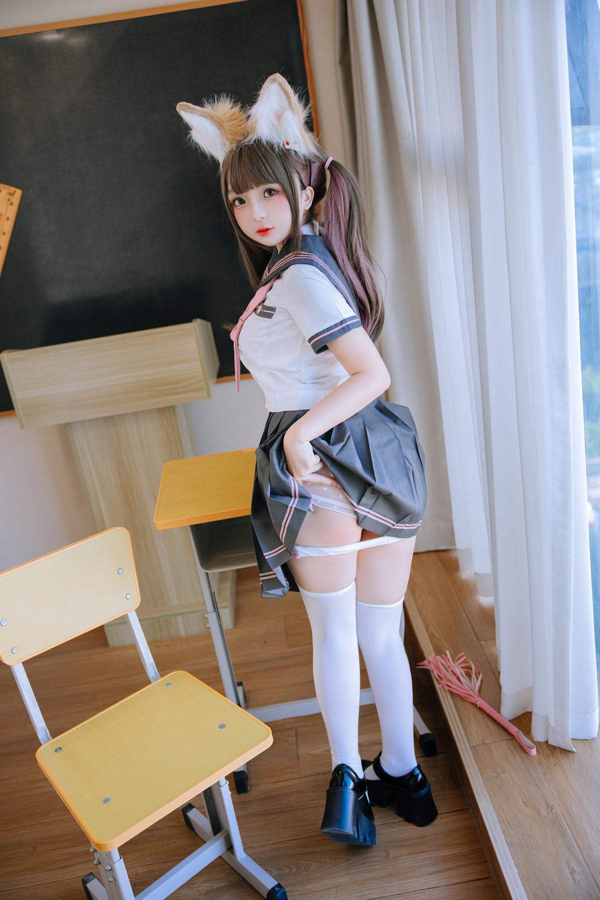 Cosplay Rinaijiao日奈娇 课桌捆绑 Set.01(4)