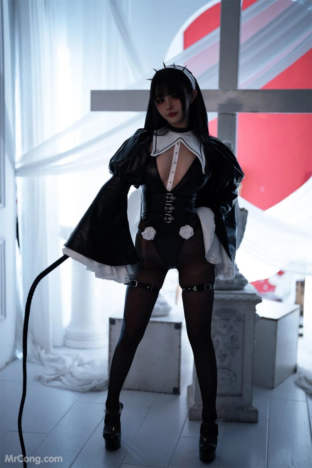 Coser@桜井宁宁 Vol.076: 皮衣修女 (60 photos)(4)
