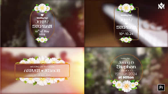 Wedding Title V01 Premiere Pro - VideoHive 51009612