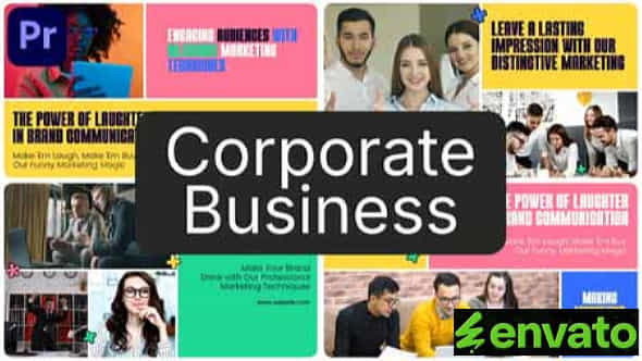 Clean Minimal Corporate Business Slideshow Mogrt - VideoHive 54558171
