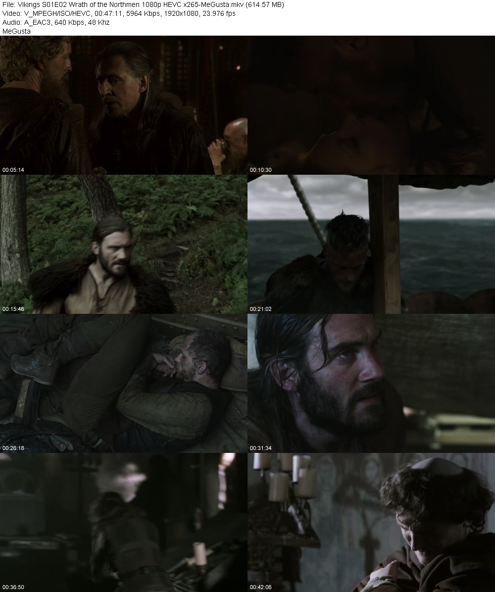 Vikings S01E02 Wrath of the Northmen 1080p HEVC x265-MeGusta