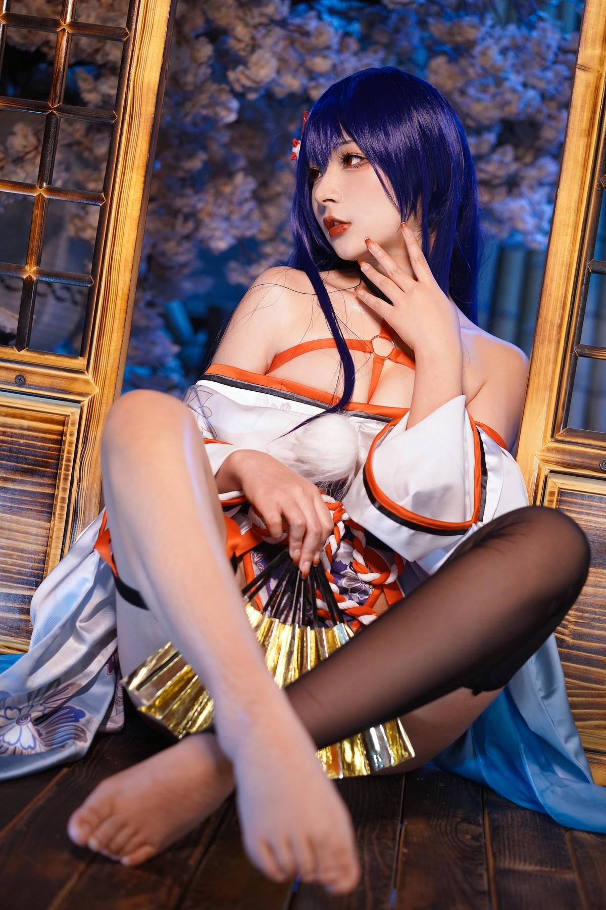 Cosplay Yuuhui玉汇 EroPhone Re 真子-和服抹油 Set.01(7)