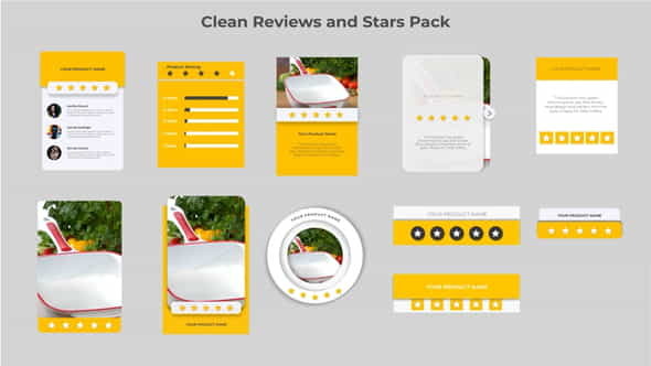 Clean Reviews And 5-Star Pack - VideoHive 29946848
