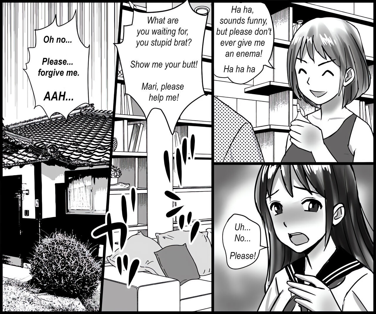 [Onna ni Yoru Onna e no Ryoujoku] Mamahaha to Imouto ni Yoru Zankoku Shuuchi Ijime  Humiliated and punished by my stepmother and stepsister [English]