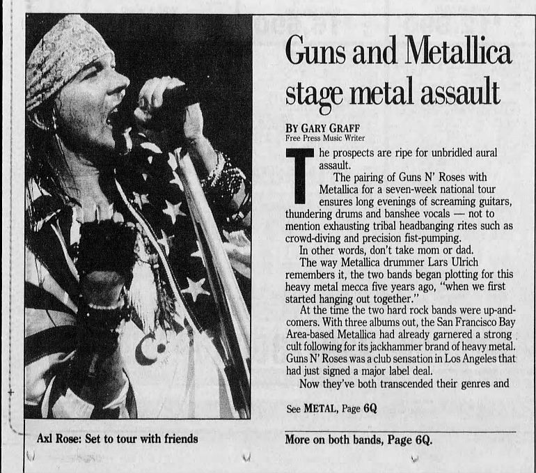 1992.07.19 - Detroit Free Press - Guns and Metallica stage metal assault (Slash) 27YGN9i7_o