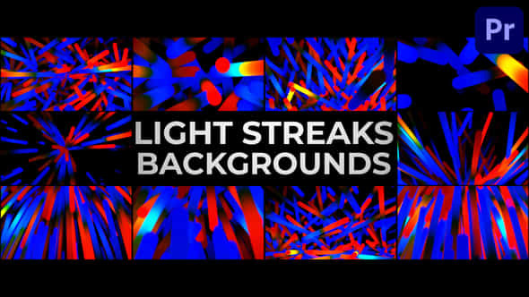 Light Streaks Backgrounds - VideoHive 45856497