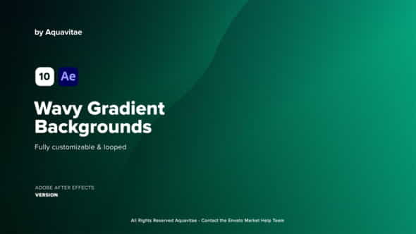 Wavy Gradient Backgrounds - VideoHive 37159440