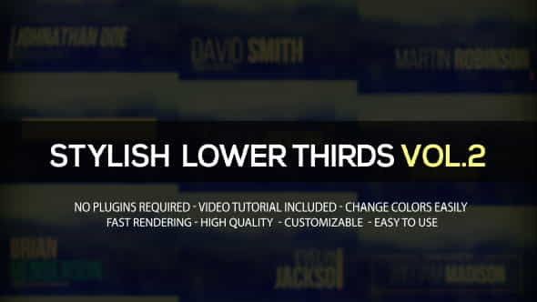 Stylish Lower Thirds vol.2 - VideoHive 12810844