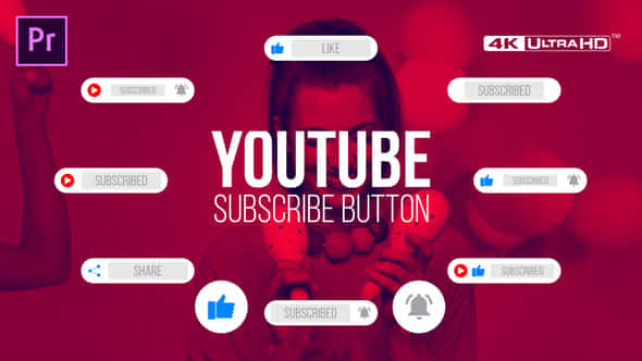 Youtube Subscribe Button - VideoHive 30336753