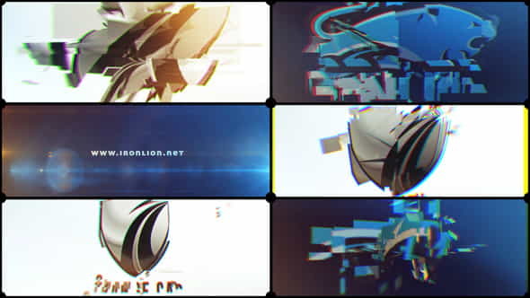 Glitch Transforming Logo - VideoHive 12441396