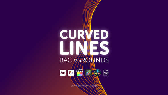 Curved Lines Backgrounds - VideoHive 45657714