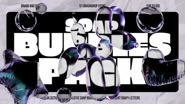 3D Soap Bubbles Pack - VideoHive 53331231