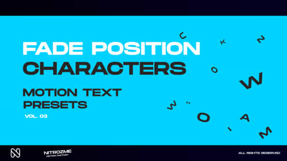 Characters Motion Text - VideoHive 45757037