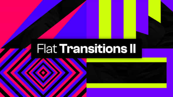 25 Flat Transitions - VideoHive 48027976