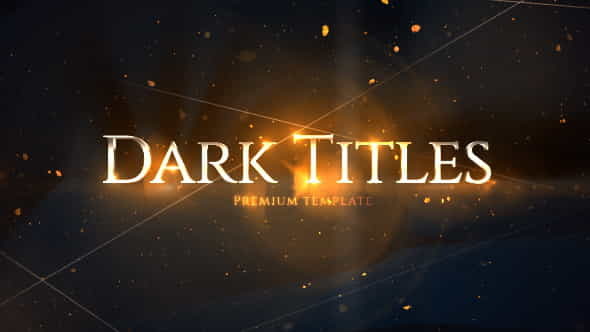 Dark Luxury Titles - VideoHive 21431180