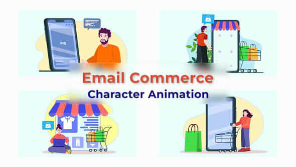 Email Commerce Character - VideoHive 39762179