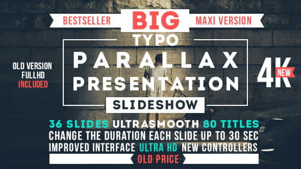 Big Typo Parallax Presentation - VideoHive 12819517