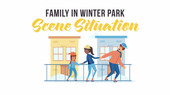 Family in winter - VideoHive 29246930