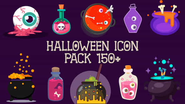 Halloween Icons Pack - VideoHive 39995581