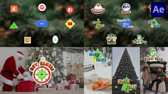 Christmas Logo Titles For After Effects - VideoHive 55969179