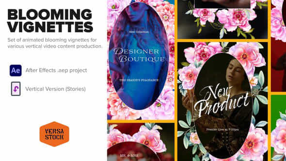 Blooming Vignette Stories - VideoHive 38458771