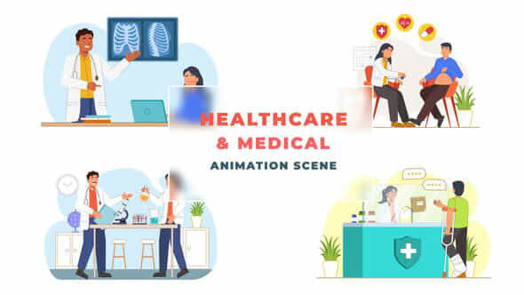 Hospital Healthcare Animated - VideoHive 43333512