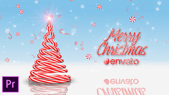Christmas Candy Cane - VideoHive 35139267
