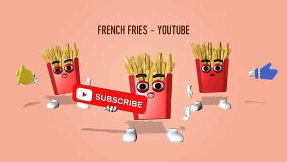 French Fries - Youtube - VideoHive 27387520