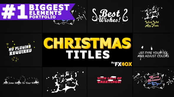 Christmas Titles And Transitions - VideoHive 22982173