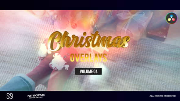 Christmas Overlays Vol 04 For Davinci Resolve - VideoHive 49585496