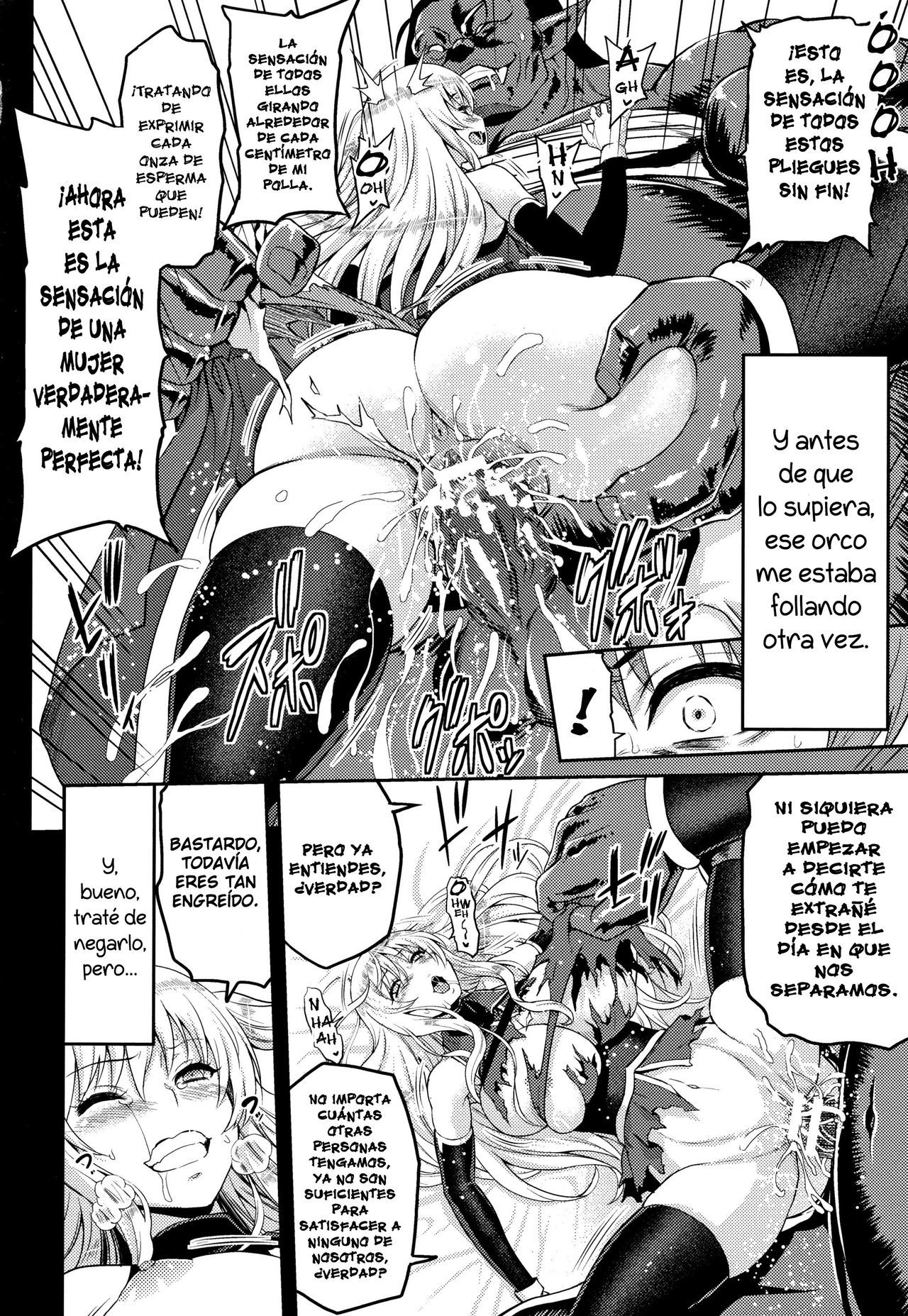 [Yamada Gogogo] Erona -Orc no Inmon ni Okasareta Onna Kishi no Matsuro-  Erona -La Caída de una Hermosa Guerrera Maldecida con la Lasciva Marca de un Orco + Epílogo [Spanish] {meiwow + k