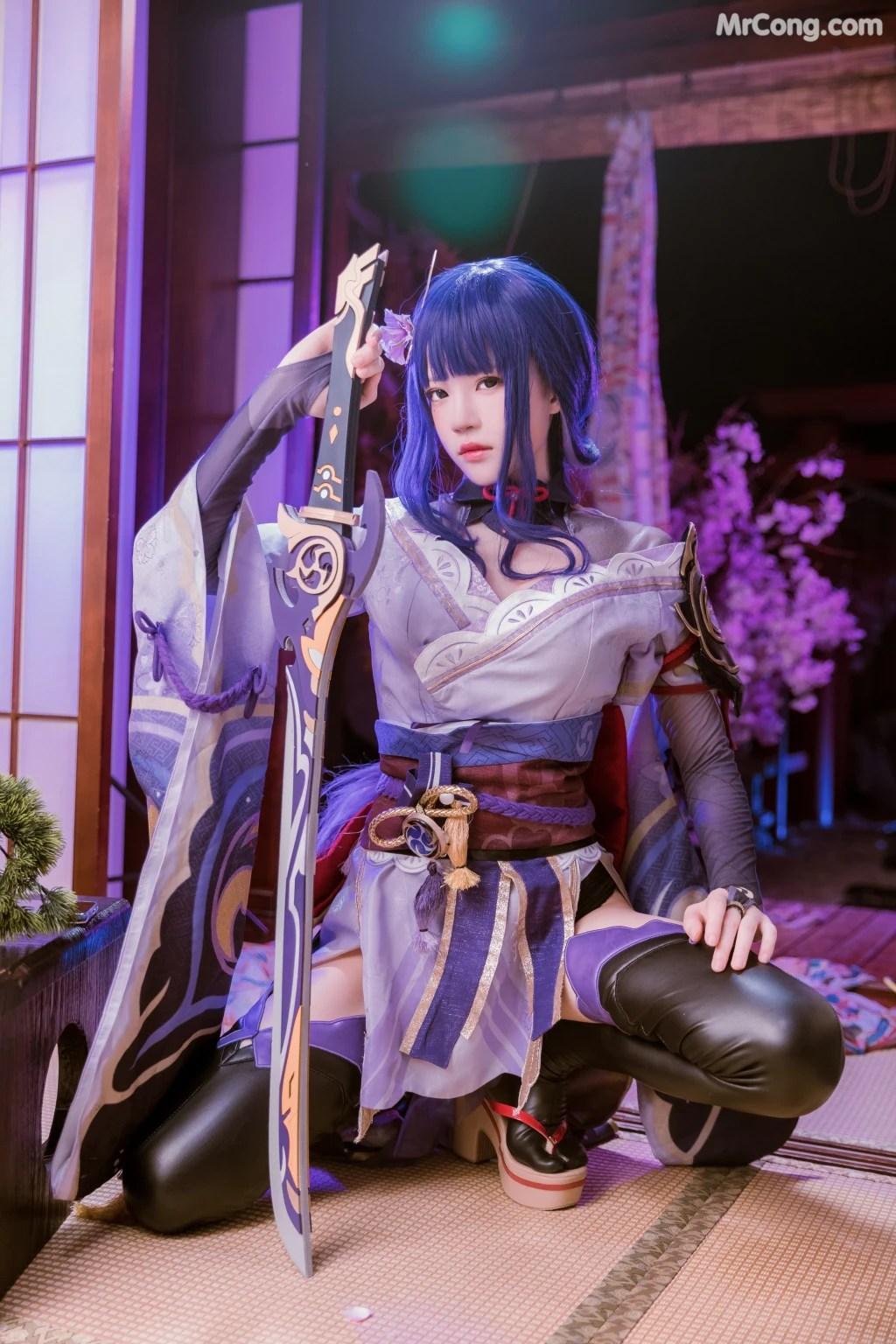 Coser@桜桃喵 Vol.139: 雷电将军+花絮 (51 photos )(28)