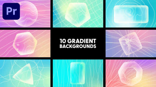 Gradient Glass Backgrounds - VideoHive 44107213