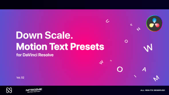 Down Scale Motion - VideoHive 46705453