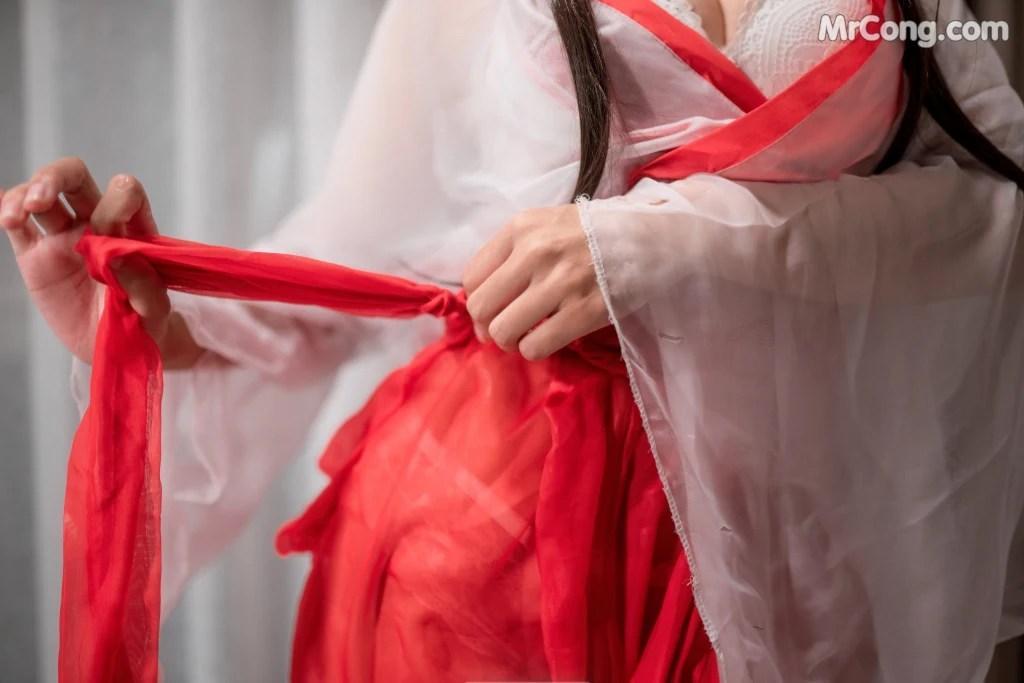 Coser@蠢沫沫 (chunmomo) Vol.101: 透明巫女 (60 photos )(42)