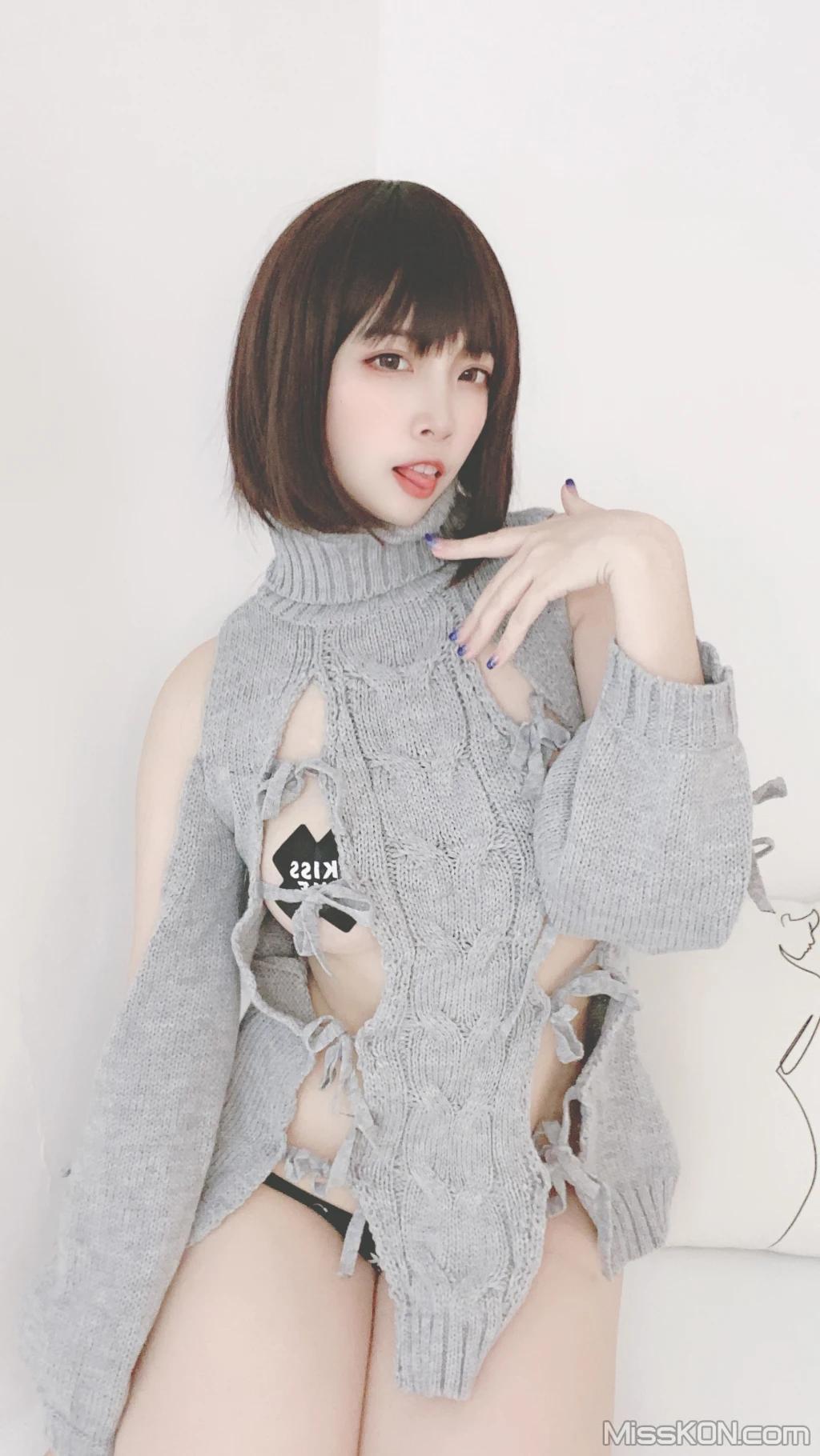Coser@二佐Nisa: 私房洞洞毛衣 (66 photos )(53)