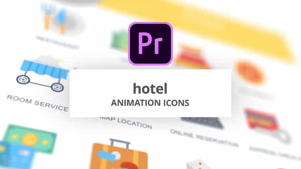 Hotel - Animation Icons (MOGRT) - VideoHive 26755767