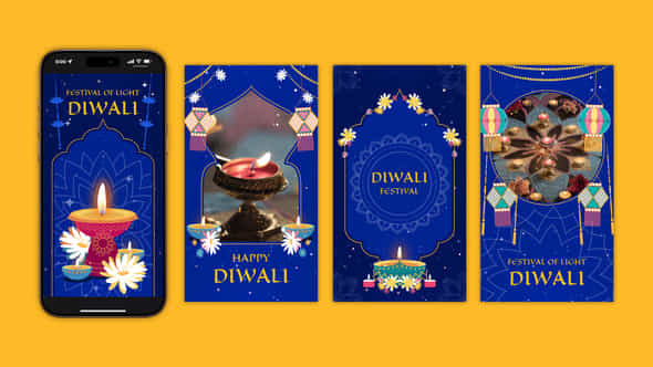 Happy Diwali Instagram Stories - VideoHive 54399068