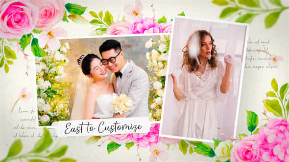 Floral Wedding Slideshow - VideoHive 57464688