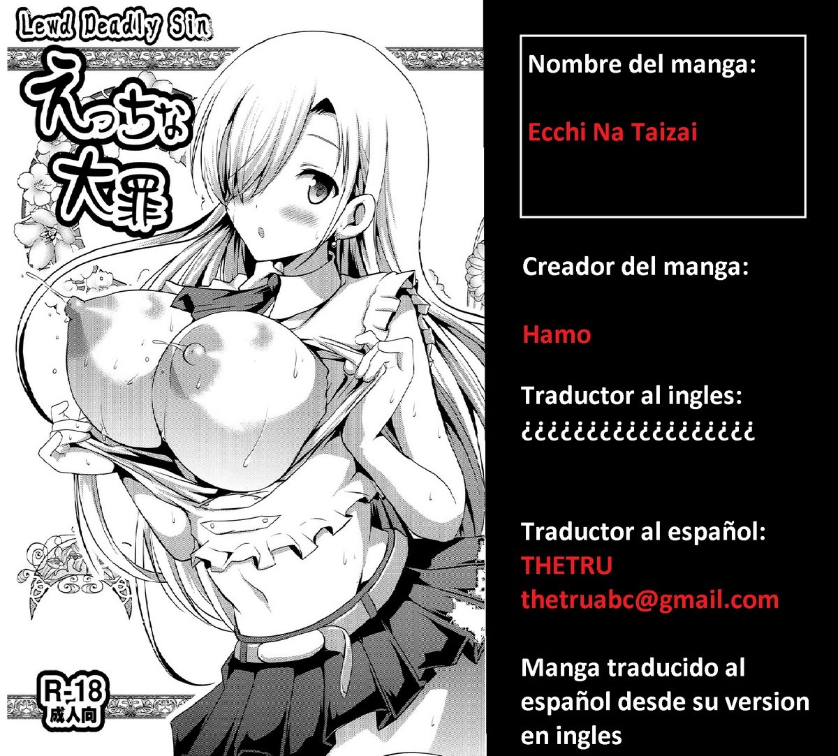 Ecchi na Taizai (Nanatsu no Taizai) xxx comics manga porno doujin hentai español sexo 