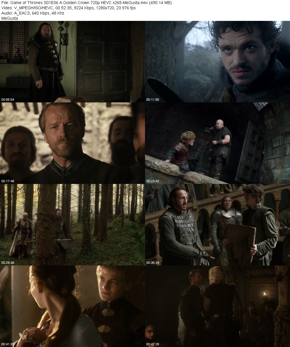 Game of Thrones S01E06 A Golden Crown 720p HEVC x265-MeGusta