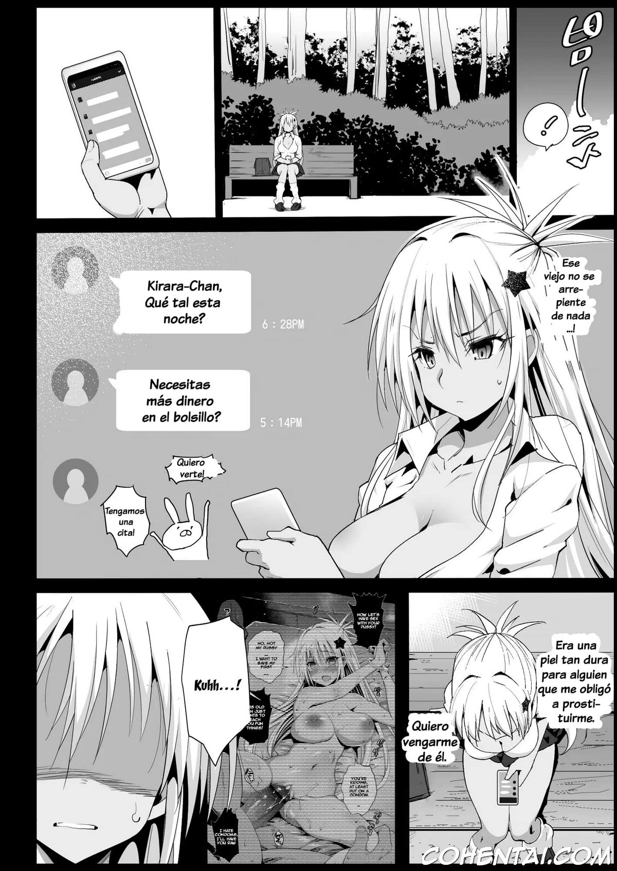 Kyousei Enkou 2 ~Kuro Gal JK o Kane de Dakitai~ (Yuru Camp) xxx comics manga porno doujin hentai español sexo 