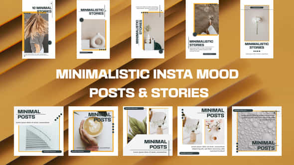 Minimalistic Insta Mood Posts - VideoHive 40525354