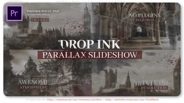 Drop Inks Parallax - VideoHive 45080582