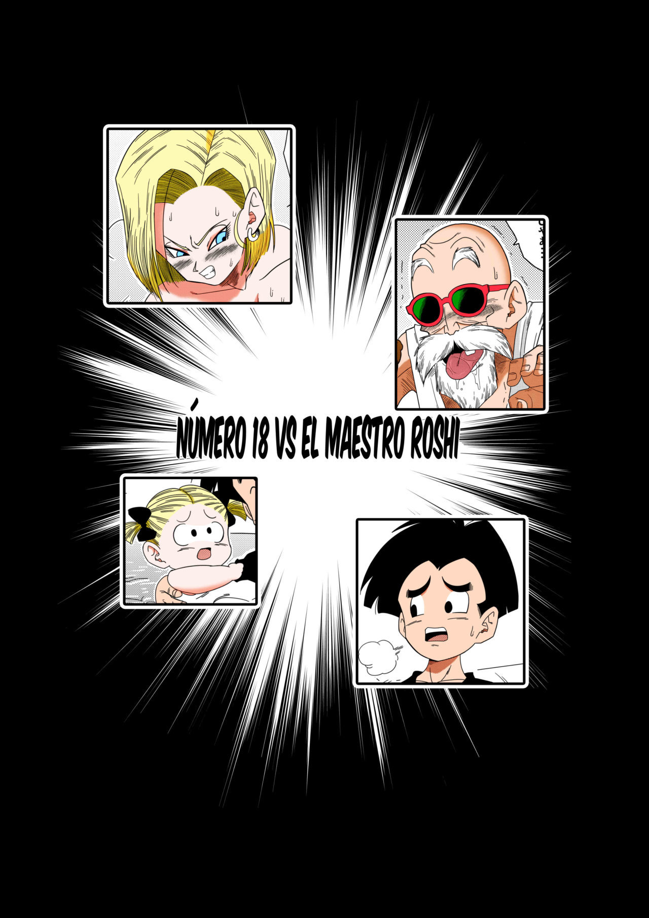 DBZ N18 Vs el Maestro Roshi Color - 3