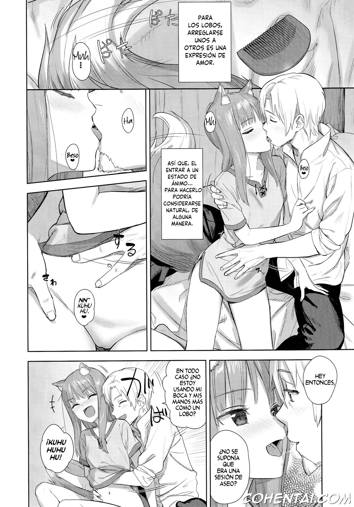 Wacchi to Shippori Kezukuroi Bon (Ookami to Koushinryou) xxx comics manga porno doujin hentai español sexo 