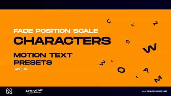 Characters Motion Text - VideoHive 45757068