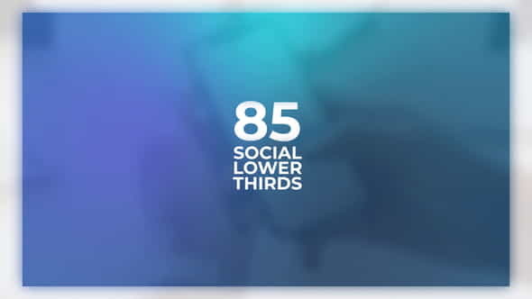 Social Media Lower Thirds - VideoHive 24555797